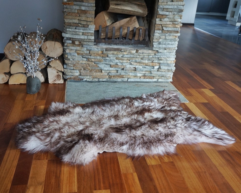 Original Brown Mouflon Genuine Natural Sheepskin Genuine Natural Sheepskin Rugs Exclusive Rug Throw Rugs Carpet Outdoor Cheap Rugs Shag