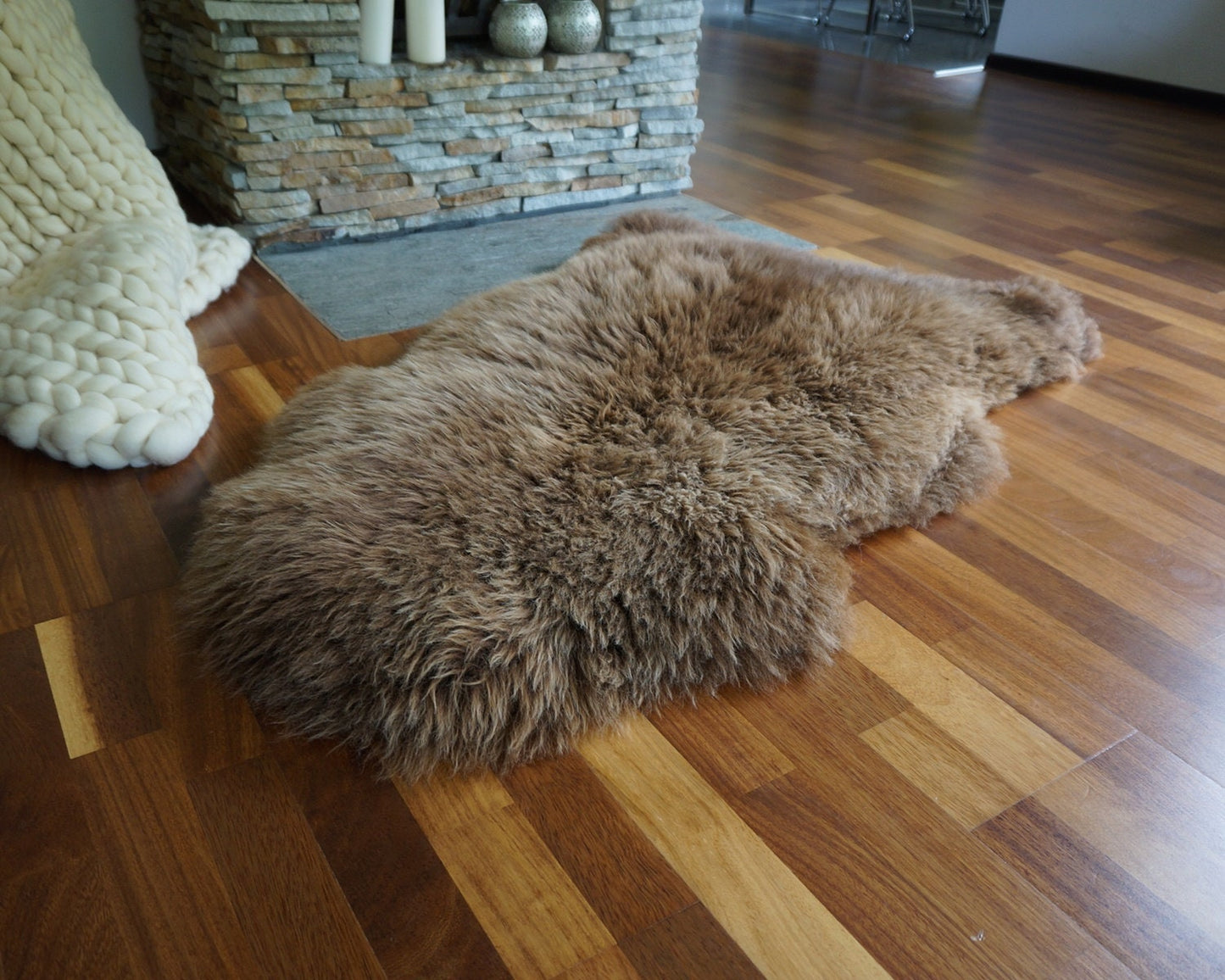 SHEEPSKIN Brown Throw Genuine leather Sheep Skin Decorative Rug Brown, Carpet, Gray Rugs, Cheap Rugs, Chair Throw, Shag Throw