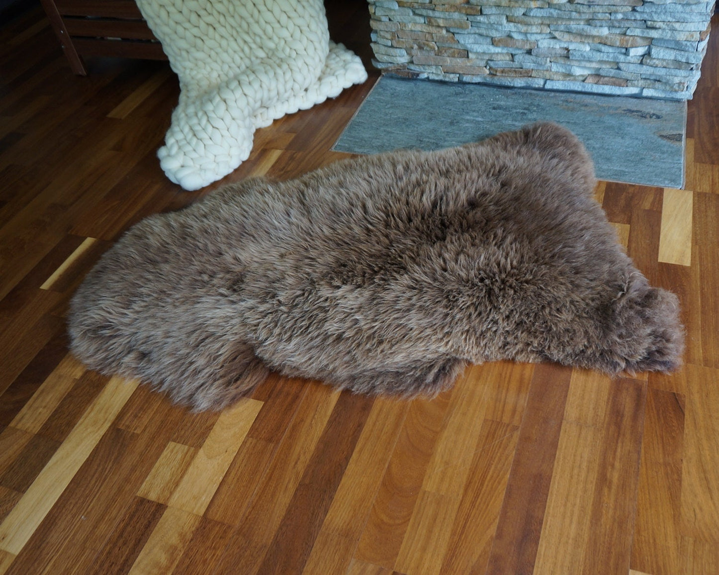 SHEEPSKIN Brown Throw Genuine leather Sheep Skin Decorative Rug Brown, Carpet, Gray Rugs, Cheap Rugs, Chair Throw, Shag Throw