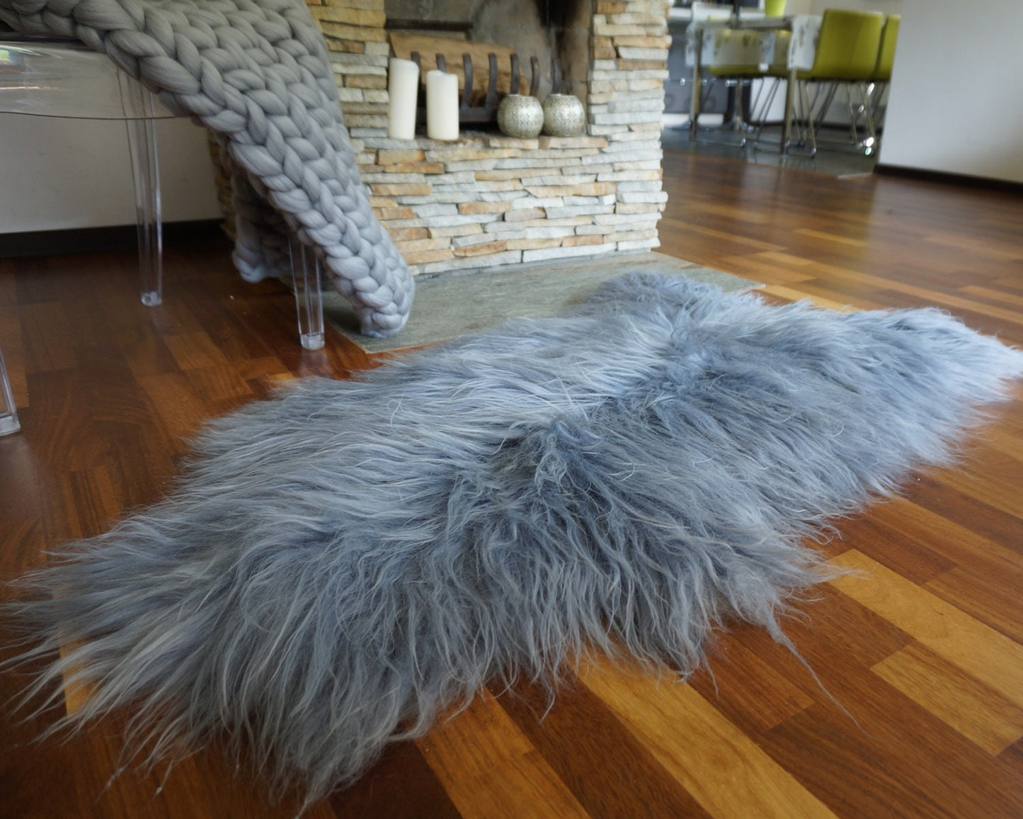 SHEEPSKIN Icelandic Grey Grey Rug Genuine Natural Sheepskin Rug Gray Rugs Carpet Outdoor Rugs Cheap Rugs Shag Grey Gray Rug Thro
