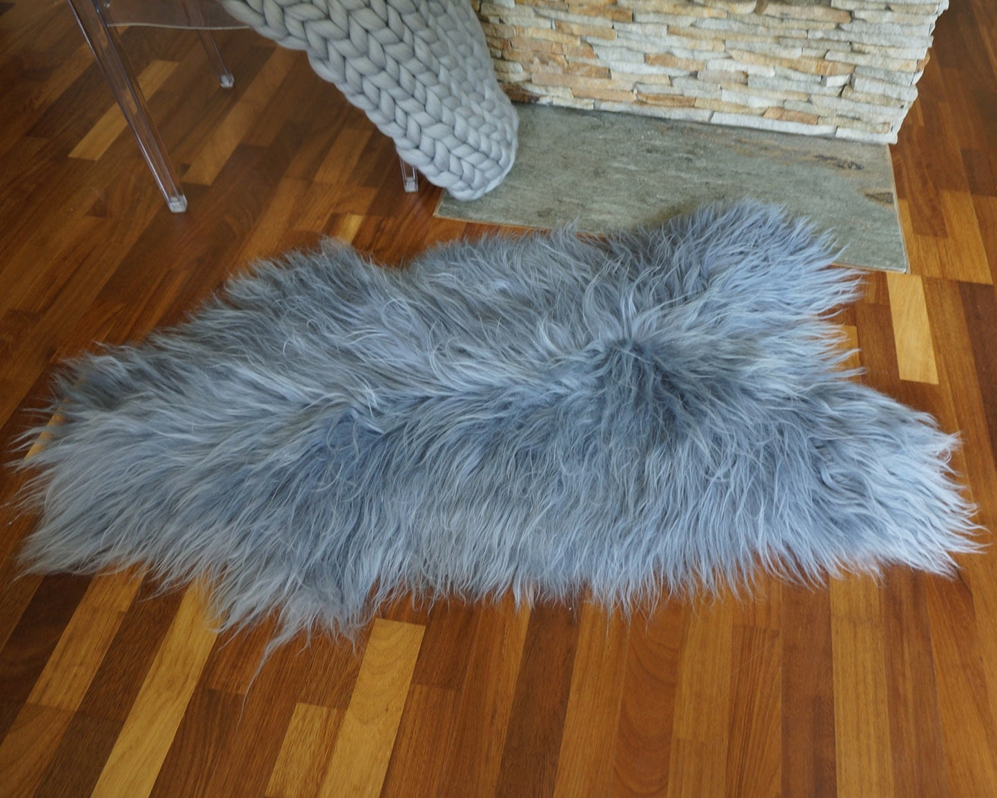 SHEEPSKIN Icelandic Grey Grey Rug Genuine Natural Sheepskin Rug Gray Rugs Carpet Outdoor Rugs Cheap Rugs Shag Grey Gray Rug Thro