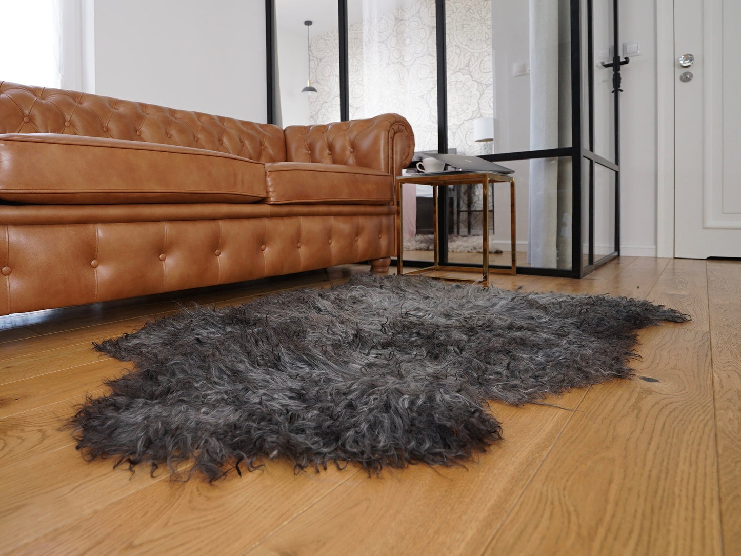 Scandinavian GOTLAND Sheepskin Grey Silver X Luxury Rug BU12 Genuine Natural Sheepskin Rug Gray Rugs Carpet Outdoor Rugs Shag Grey