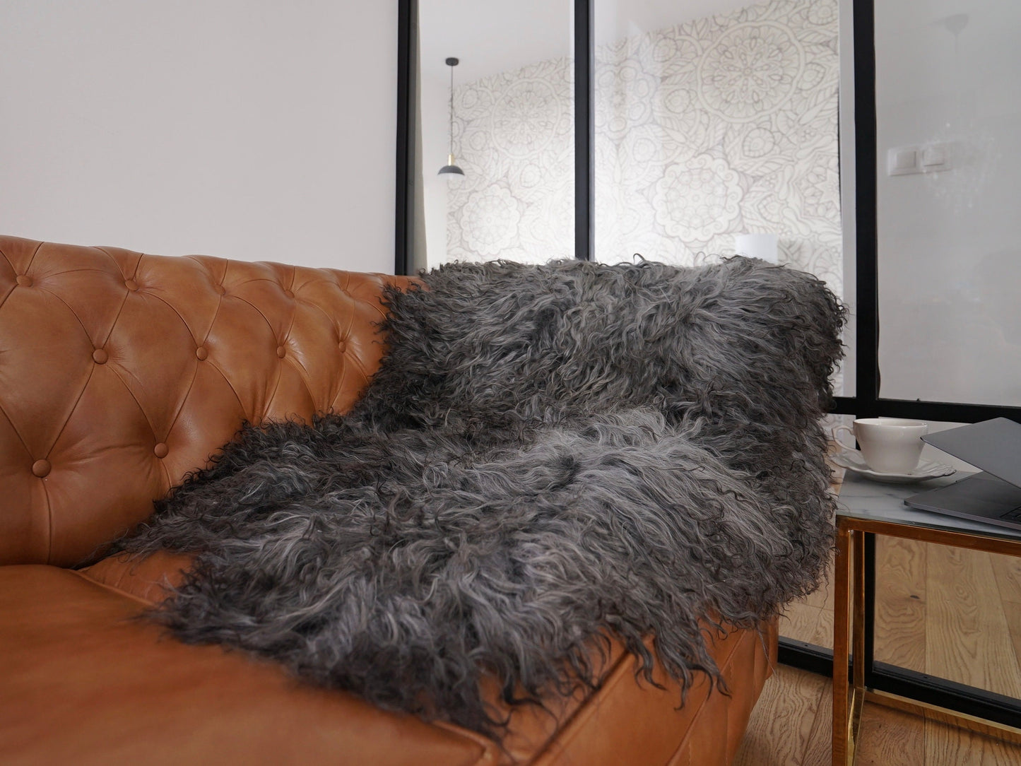 Scandinavian GOTLAND Sheepskin Grey Silver X Luxury Rug BU12 Genuine Natural Sheepskin Rug Gray Rugs Carpet Outdoor Rugs Shag Grey