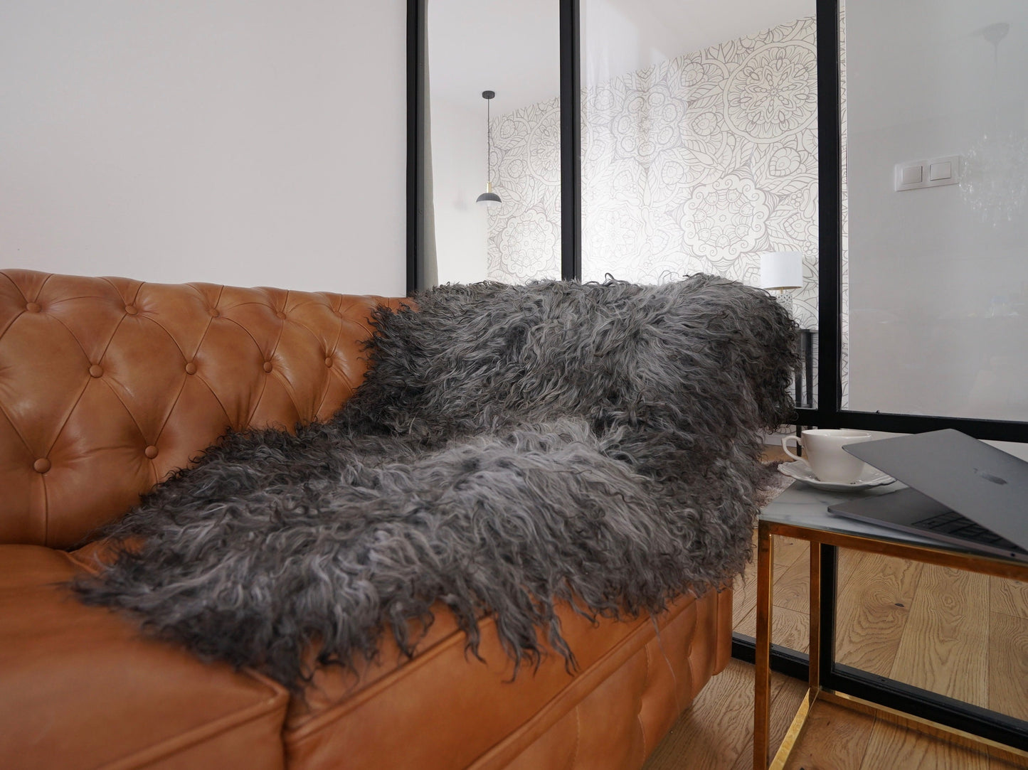 Scandinavian GOTLAND Sheepskin Grey Silver X Luxury Rug BU12 Genuine Natural Sheepskin Rug Gray Rugs Carpet Outdoor Rugs Shag Grey