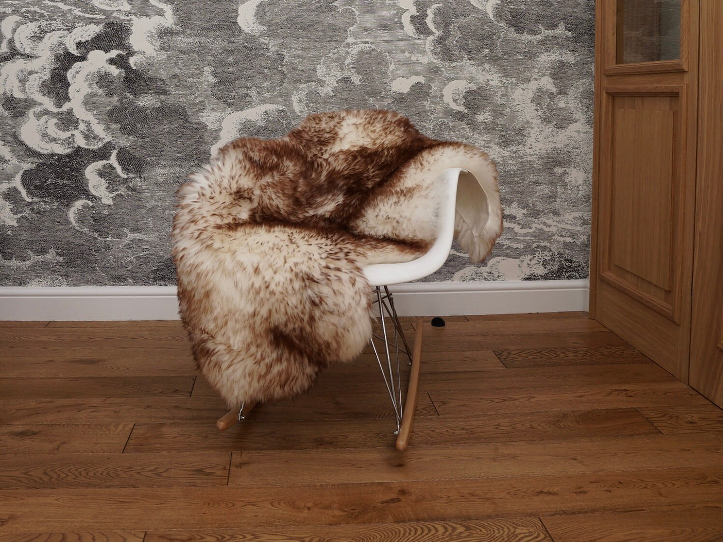 Original Brown Mouflon X 50" x 30" Genuine Natural Sheepskin Genuine Natural Sheepskin Rugs Exclusive Rug Gray Rugs Outdoor Cheap R