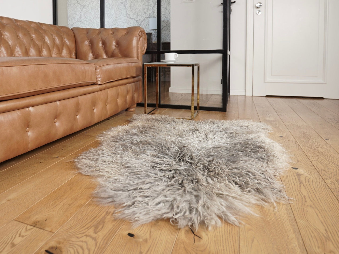 Scandinavian GOTLAND Sheepskin Grey Silver Luxury Rug XF3 Genuine Natural Sheepskin Rug Gray Rugs Carpet Outdoor Rugs Shag Grey