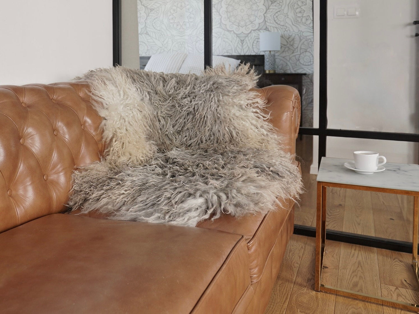 Scandinavian GOTLAND Sheepskin Grey Silver Luxury Rug XF3 Genuine Natural Sheepskin Rug Gray Rugs Carpet Outdoor Rugs Shag Grey