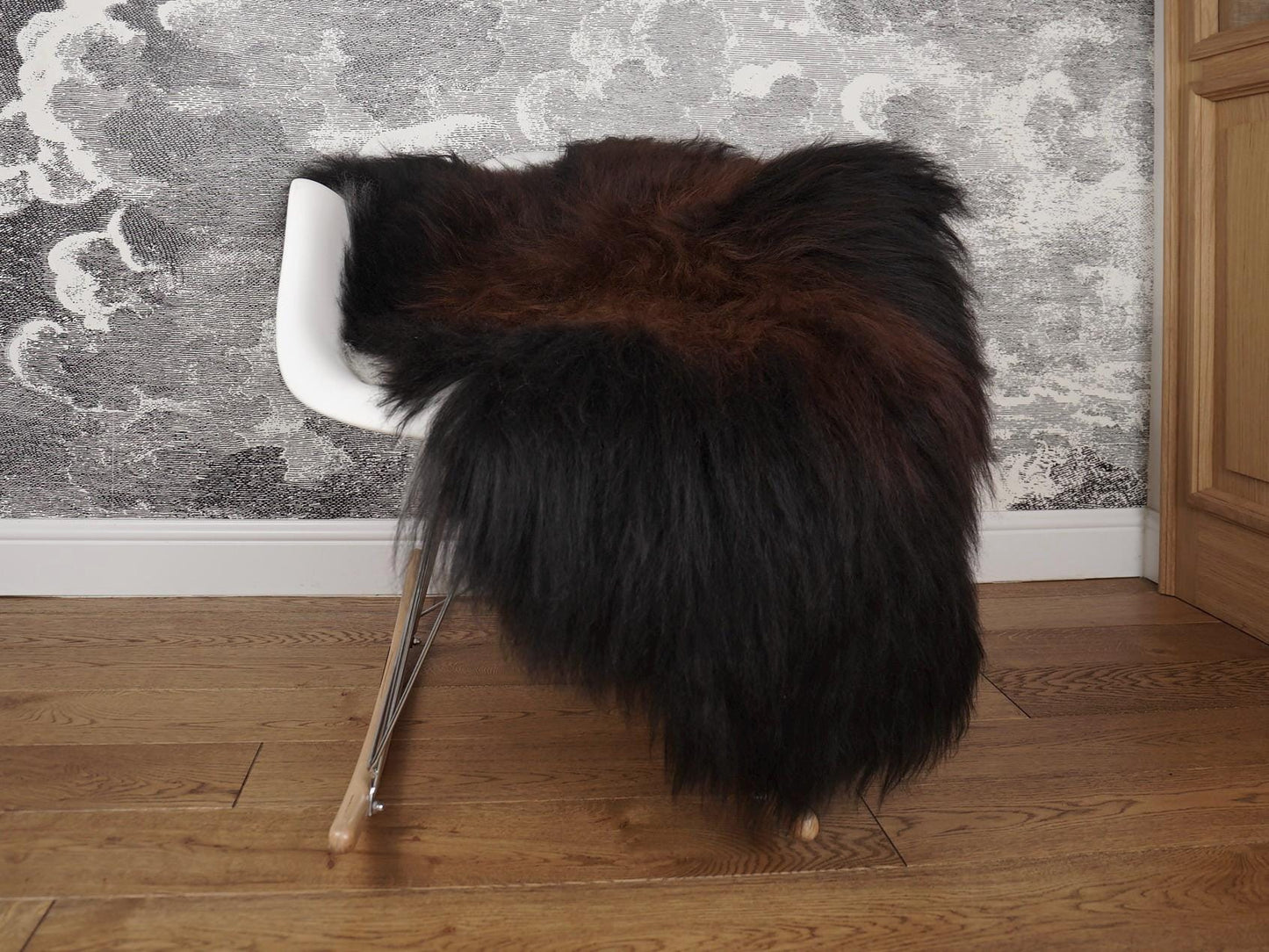 SHEEPSKIN Icelandic Brown White KH4 Rug Genuine Natural Sheepskin Rug Rugs Carpet Outdoor Rugs Cheap Rugs Shag Rug Throw