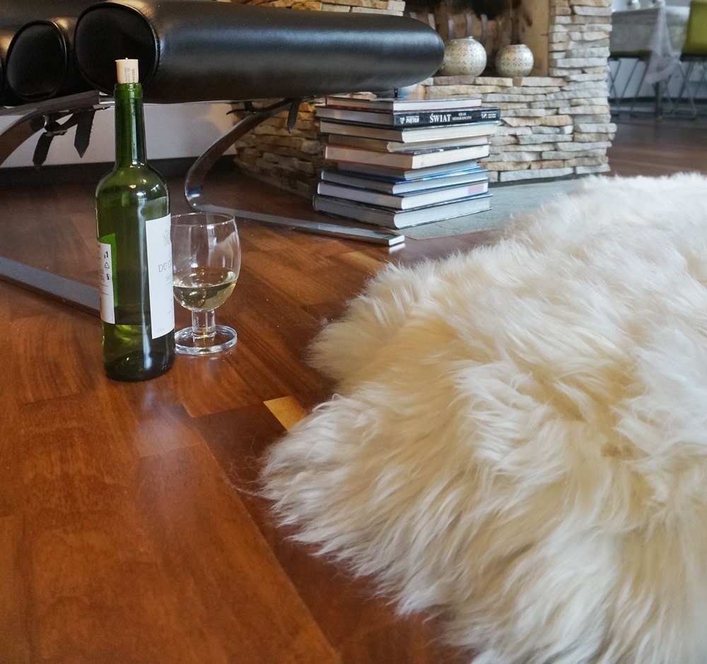 Original GIANT X 50"x 30" White Genuine Natural Sheepskin Rug White Genuine Natural Rugs Rug Gray Rugs Carpet Outdoor Rugs Cheap Soft Rugs