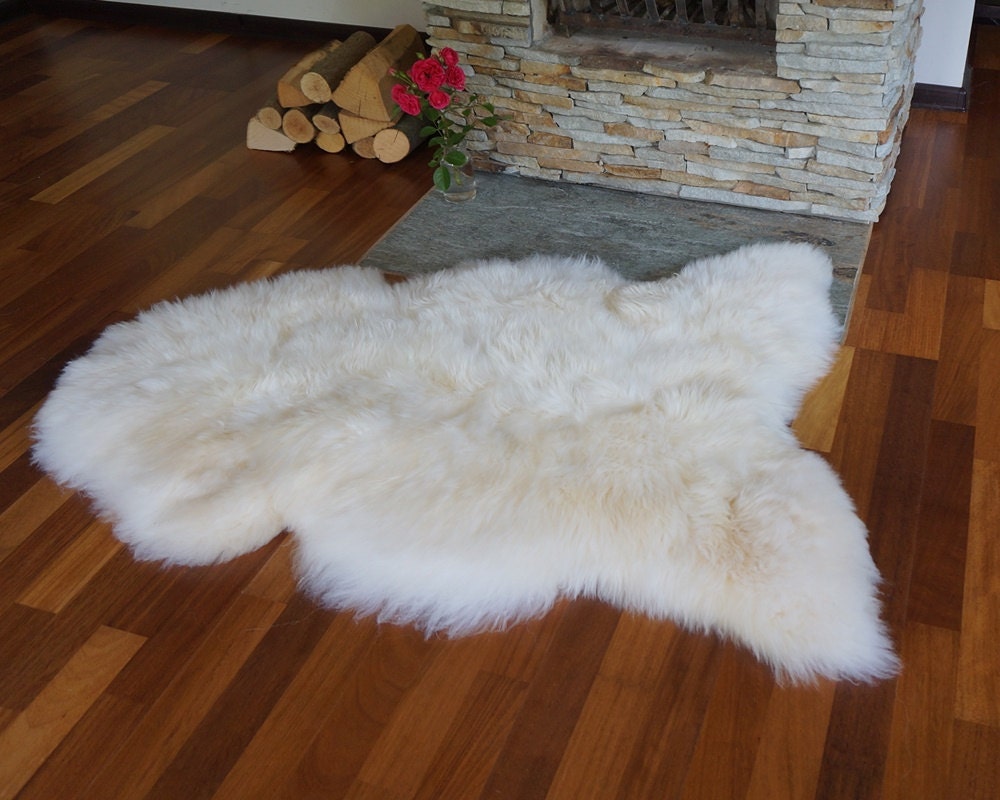 Original GIANT White Genuine Natural Sheepskin Rugs Exclusive Rug Throw Rugs Carpet Outdoor Rugs Cheap Rugs Shag, Scandinavian Rug