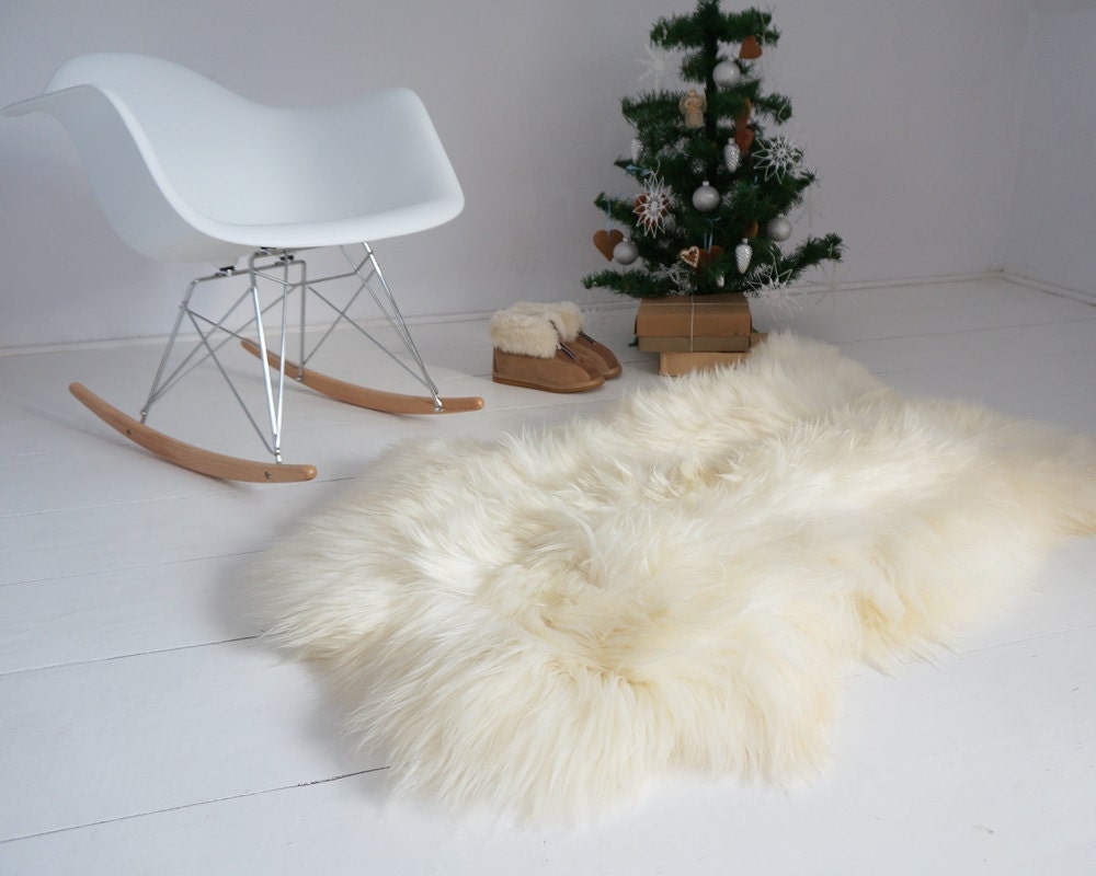 Original GIANT X  50"x 30" White Genuine Natural Sheepskin Rug White Genuine Natural Rugs Rug Throw Rugs Carpet Outdoor Rugs Cheap R