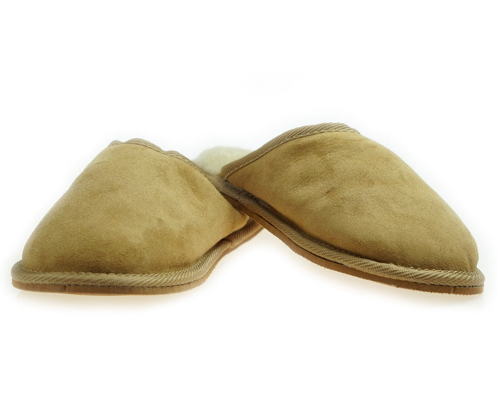 Mens Sheepskin Shearling Slippers Boots for Men House Sheepskin Slippers Handmade Shoes 100% Wool Slippers ugg style Best