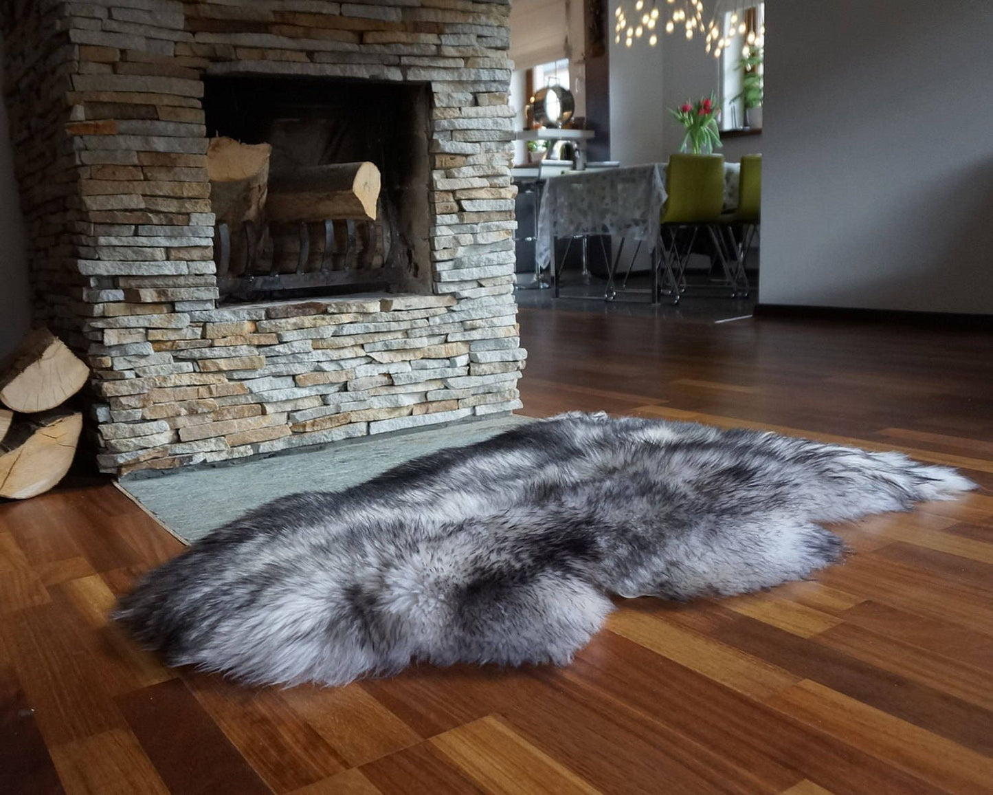 Original Black and White rug Mouflon   Genuine Natural Sheepskin Genuine Natural Sheepskin Rugs Rug Throw Rugs Carpet home Cheap, Shag