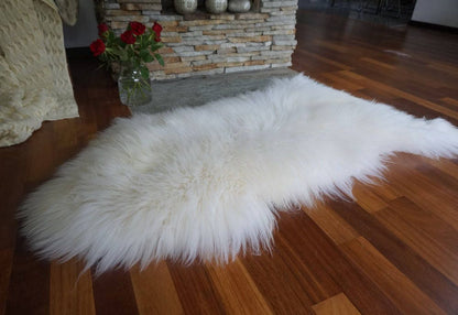 Original, Natural GIANT Rug 50" x 28" White Genuine Natural Sheepskin Rugs Exclusive Rug Throw Rugs Carpet Outdoor Rugs Cheap Rugs Shag