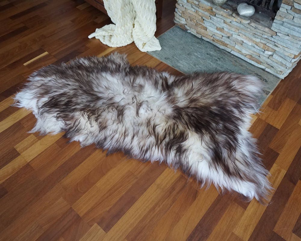 SALE Original Brown Mouflon Genuine Natural Sheepskin K1  Genuine Natural Sheepskin Rugs Exclusive Rug Gray Rugs Carpet Outdoor  Cheap Rugs
