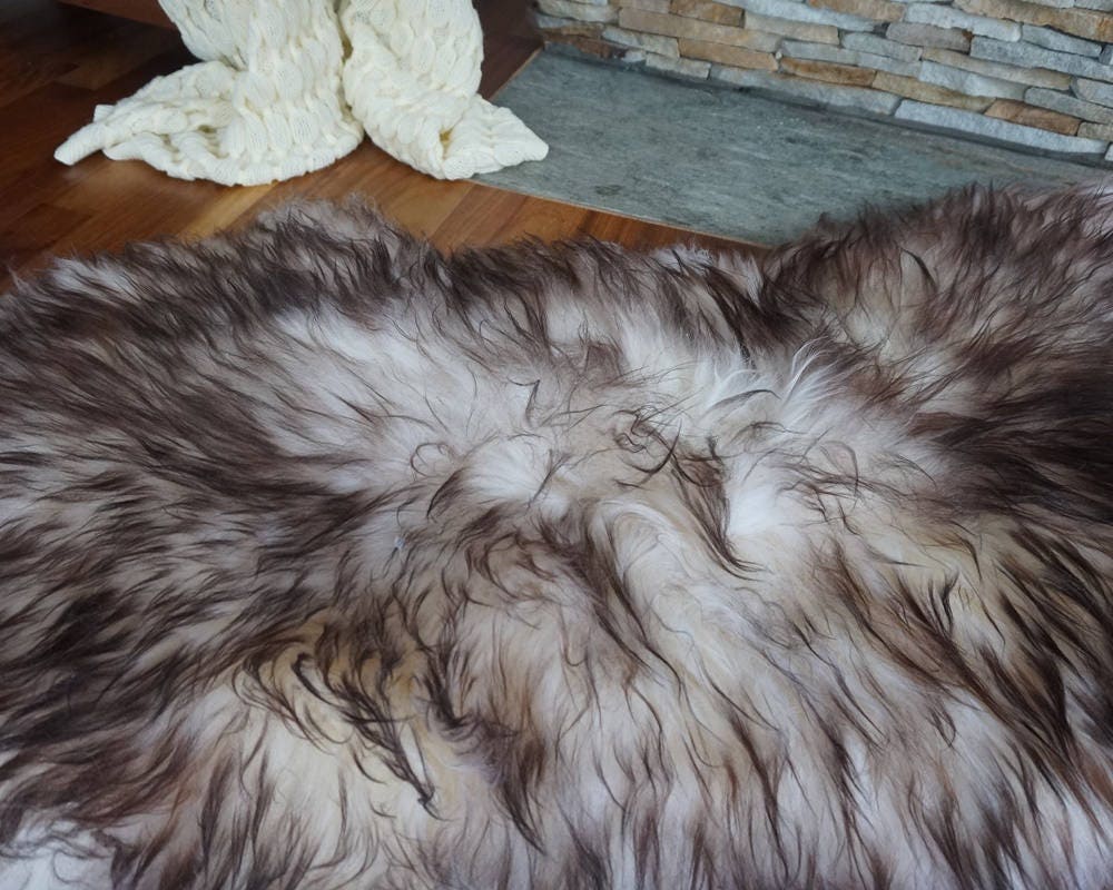 SALE Original Brown Mouflon Genuine Natural Sheepskin K1  Genuine Natural Sheepskin Rugs Exclusive Rug Gray Rugs Carpet Outdoor  Cheap Rugs