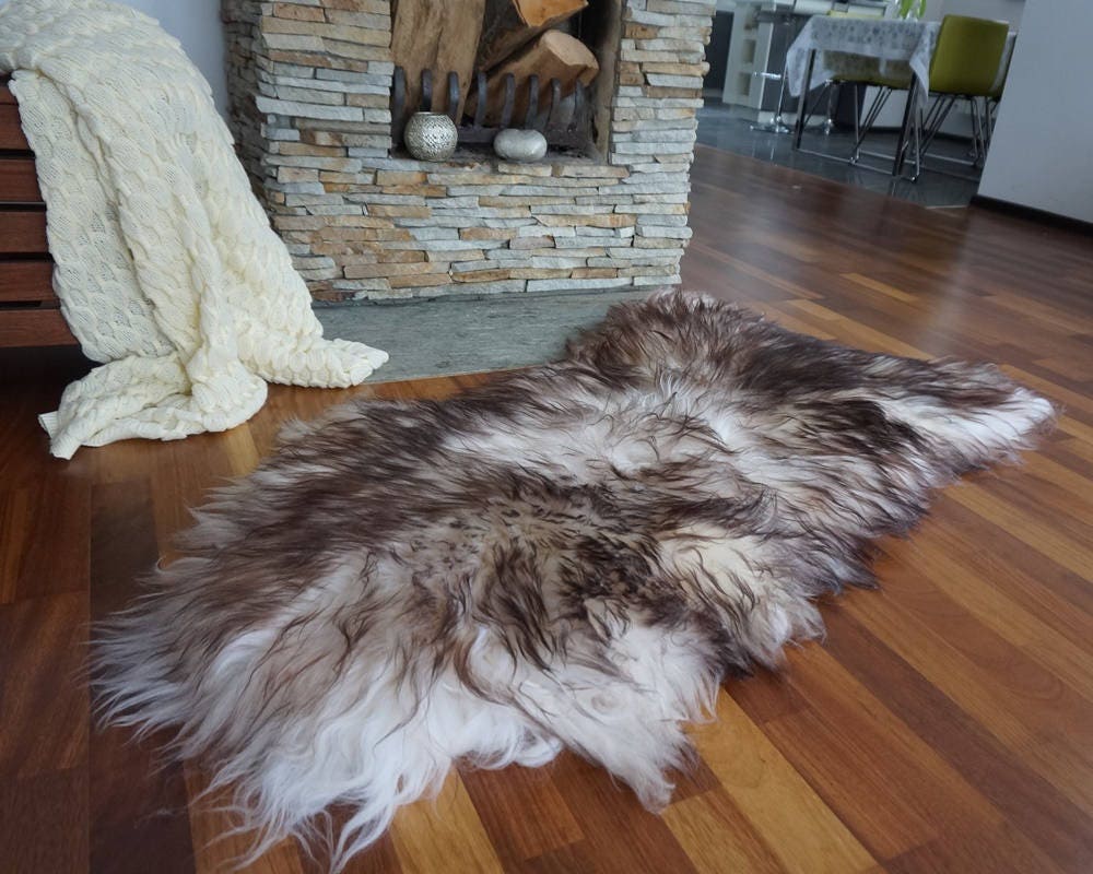 SALE Original Brown Mouflon Genuine Natural Sheepskin K1  Genuine Natural Sheepskin Rugs Exclusive Rug Gray Rugs Carpet Outdoor  Cheap Rugs