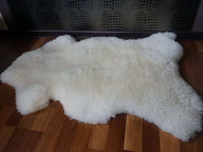 Big Gray Rugs White Sheepskin Rug 46'' x 26'' Sheepskin Throw Cheap Rugs Super Soft Long Fur Shag Rugs, Pelt, Throw Rugs, Scandinavian Style