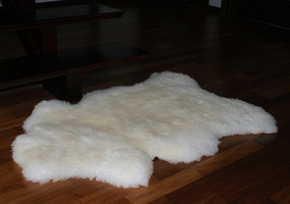 Big Gray Rugs White Sheepskin Rug 46'' x 28'' Sheepskin Throw Cheap Rugs Super Soft Long Fur Shag Rugs, Pelt, Throw Rugs, Scandinavian Style