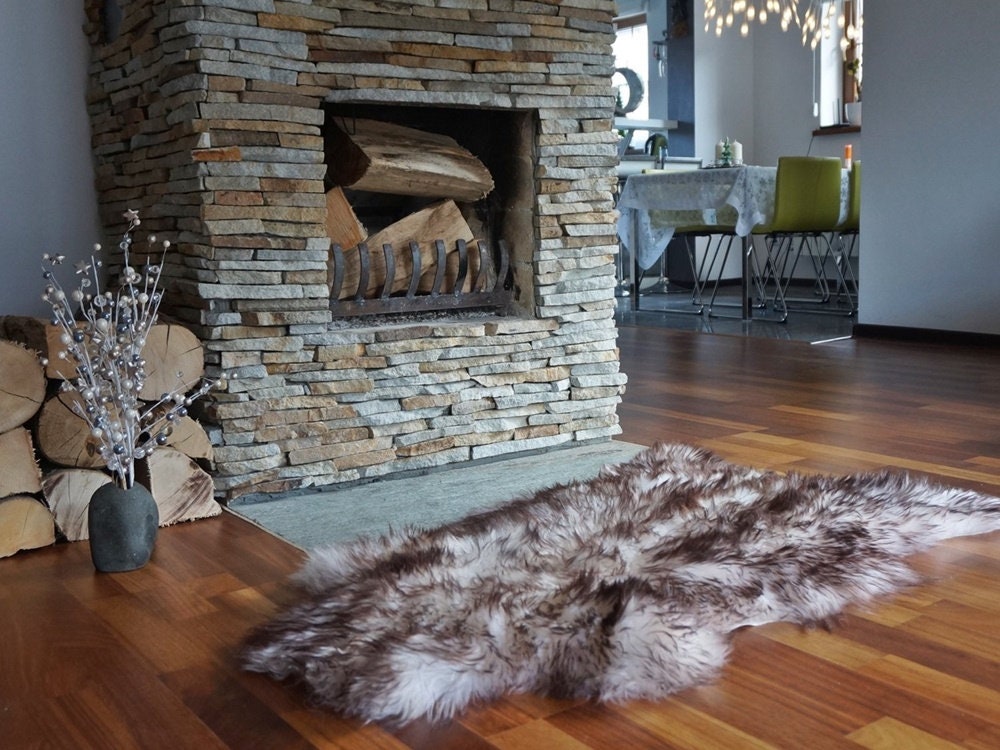 Original Brown Mouflon   Genuine Natural Sheepskin Genuine Natural Sheepskin Rugs Exclusive Rug Throw Rugs Carpet Outdoor Cheap Rugs Shag