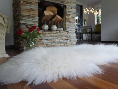 Original, Natural GIANT Rug 50" x 28" White Genuine Natural Sheepskin Rugs Exclusive Rug Throw Rugs Carpet Outdoor Rugs Cheap Rugs Shag