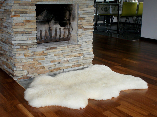 Big Gray Rugs White Sheepskin Rug 44'' x 24'' Sheepskin Throw Cheap Rugs Super Soft Long Fur Shag Rugs, Pelt, Throw Rugs, Scandinavian Style