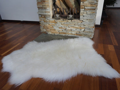 Original, Natural GIANT Rug X  50" x 30" White Genuine Natural Sheepskin Rugs Exclusive Rug Throw Rugs Carpet Outdoor Rugs Cheap Rug