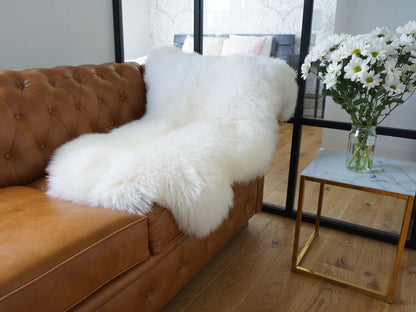 Original, Natural GIANT Rug 50" x 28" White Genuine Natural Sheepskin Rugs Exclusive Rug Throw Rugs Carpet Outdoor Rugs Cheap Rugs S