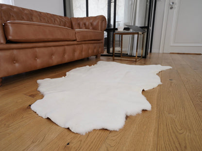 Original, Natural BIG White great Playroom Rug Genuine Natural Sheepskin Rug Exclusive rug