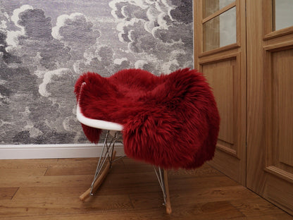 SHEEPSKIN Burgundy   Throw Genuine Leather Red Sheep Skin Decorative rug brown comfy cozy Rug Gray Rugs Carpet Outdoor Rug