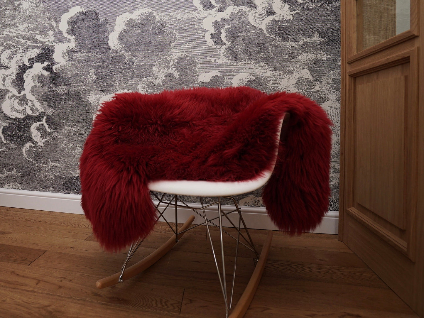 SHEEPSKIN Burgundy   Throw Genuine Leather Red Sheep Skin Decorative rug brown comfy cozy Rug Gray Rugs Carpet Outdoor Rug