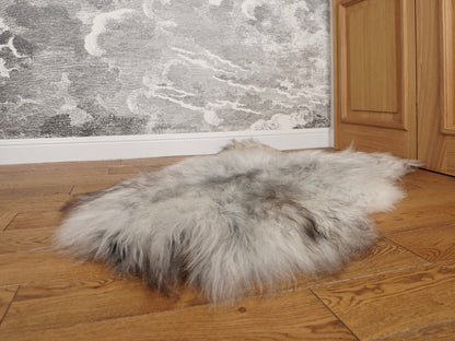 SHEEPSKIN Icelandic Grey  Grey Rug Genuine Natural Sheepskin BZ4 Rug Gray Rugs Carpet Outdoor Rugs Cheap Rugs Shag Grey Gray Rug Thro