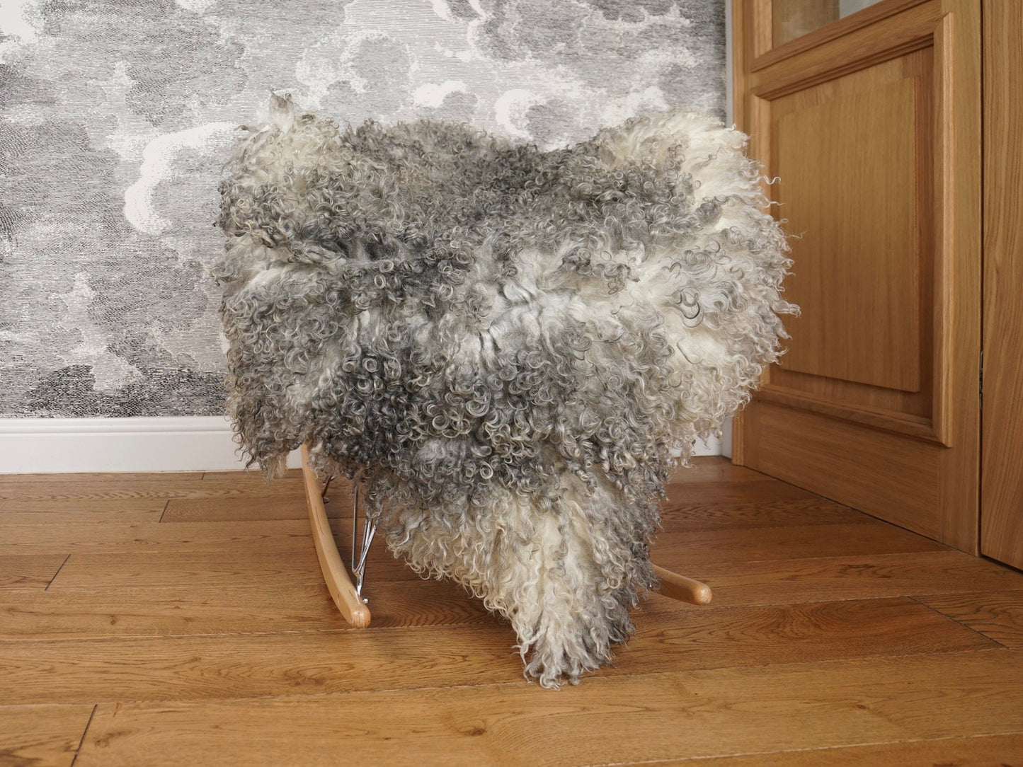 Scandinavian  GOTLAND Sheepskin Grey  Silver X  Luxury Rug XA7 Genuine Natural Sheepskin Rug Gray Rugs Carpet Outdoor Rugs Shag Grey