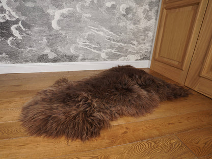 SHEEPSKIN  Brown Rug Genuine Natural Sheepskin XB6 Rug  Rugs Carpet Outdoor Rugs Cheap Rugs Shag Grey Gray Rug Thro