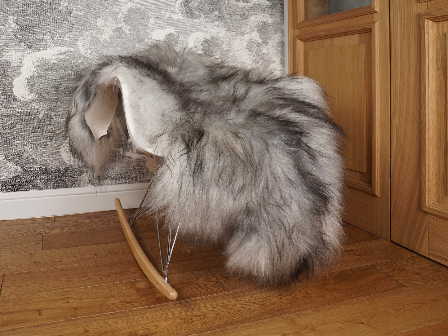 SHEEPSKIN Icelandic Grey  Grey Rug Genuine Natural Sheepskin XB8 Rug Gray Rugs Carpet Outdoor Rugs Cheap Rugs Shag Grey Gray Rug Thro