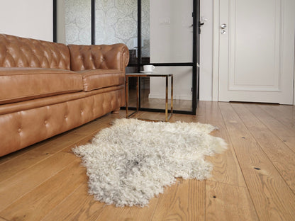Scandinavian  GOTLAND Sheepskin Grey  Silver  Luxury Rug XF5 Genuine Natural Sheepskin Rug Gray Rugs Carpet Outdoor Rugs Shag Grey
