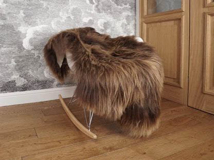 SHEEPSKIN Icelandic  XH2  Brown Rug Genuine Natural Sheepskin Rug  Rugs Carpet Outdoor Rugs Cheap Rugs Shag Nrown  Rug Thro