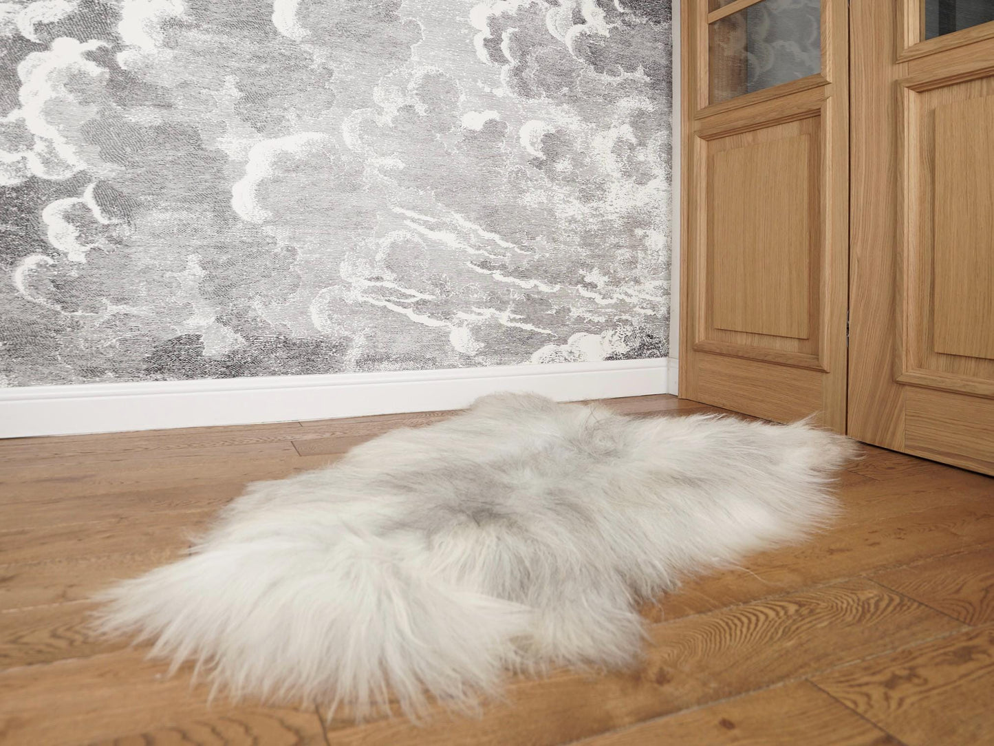 SHEEPSKIN Icelandic  XF16  Brown, Grey Rug Genuine Natural Sheepskin Rug  Rugs Carpet Outdoor Rugs Cheap Rugs Shag   Rug Thro