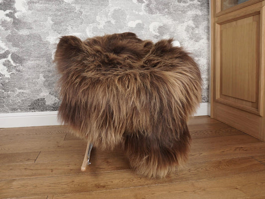 SHEEPSKIN Icelandic  XH2  Brown Rug Genuine Natural Sheepskin Rug  Rugs Carpet Outdoor Rugs Cheap Rugs Shag Nrown  Rug Thro