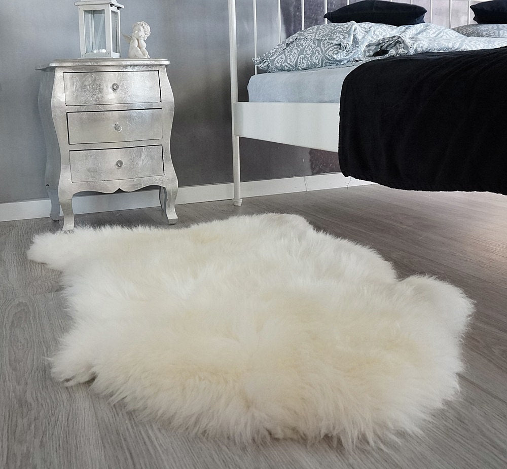 Original BIG X  White Genuine Natural Sheepskin Rugs Exclusive Rug Throw Rugs Carpet Outdoor Rugs Cheap Rugs Shag, Scandinavian Style